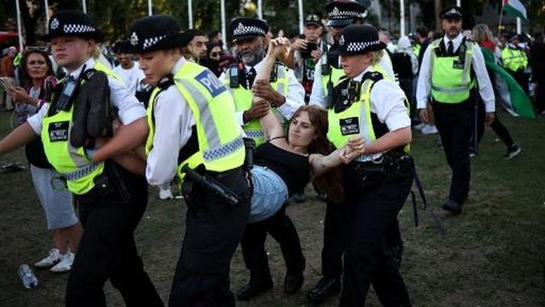 Ratusan Pendemo Pro-Palestina Ditangkap di London