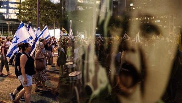 Demo Besar-besaran di Tel Aviv Tuntut Akhiri Perang Gaza!
