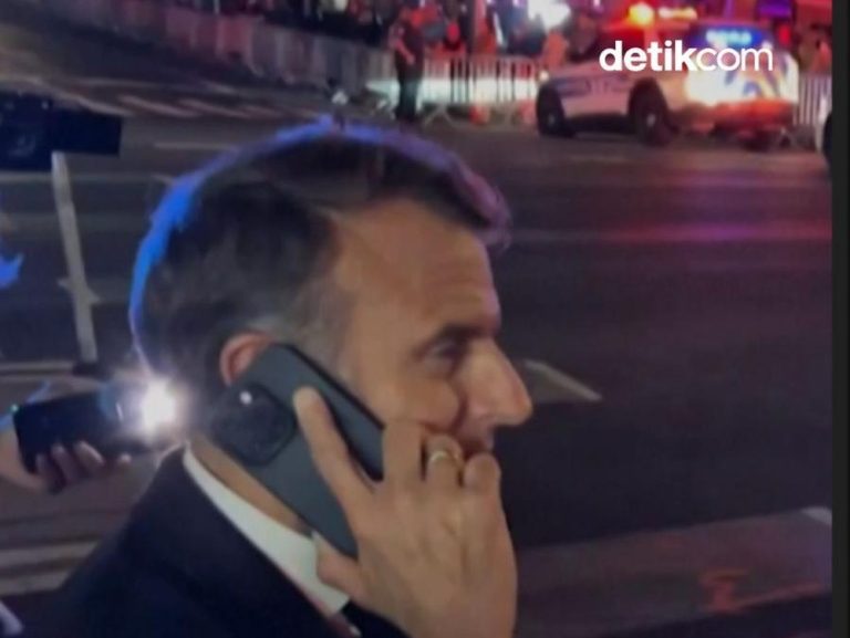 Macron Kecewa, Terjebak Macet Gara-gara Trump?