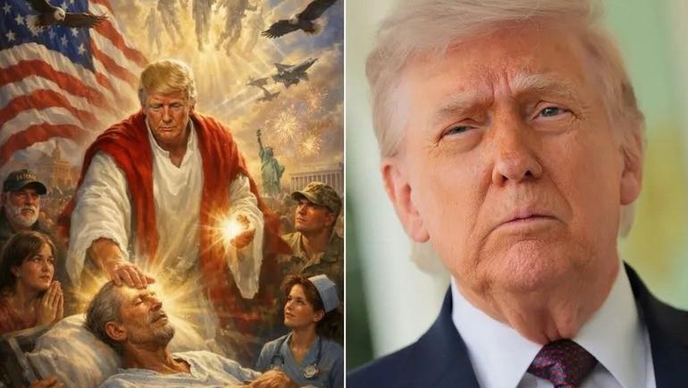 Unggahan AI Trump Mirip Yesus Gegerkan Dunia Maya