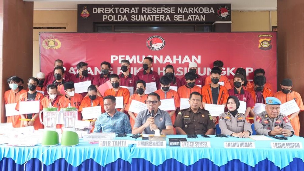 Polda Sumsel Hancurkan Ancaman 34 Ribu Jiwa