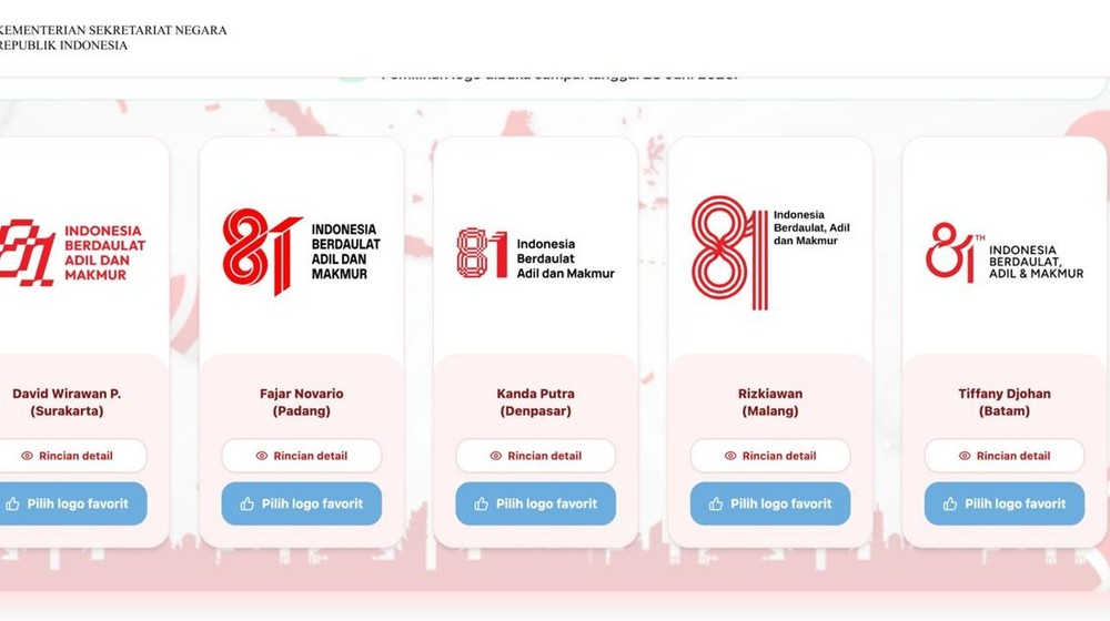 5 Desain Logo HUT RI ke-81 Ini Bikin Kamu Sulit Memilih