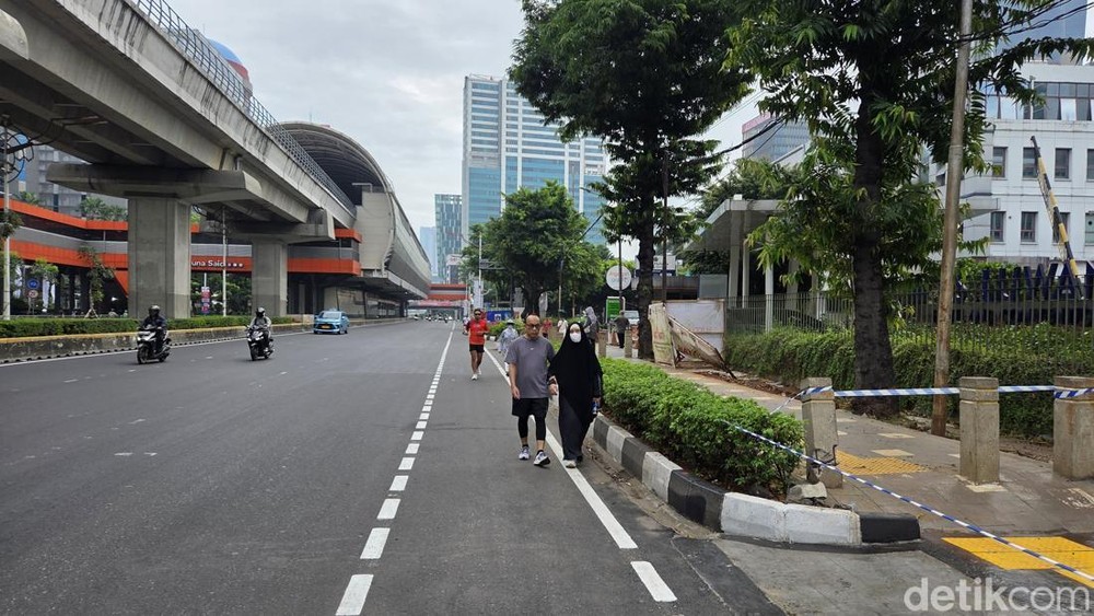 Jalan Rasuna Said Minggu Pagi Penuh Kejutan