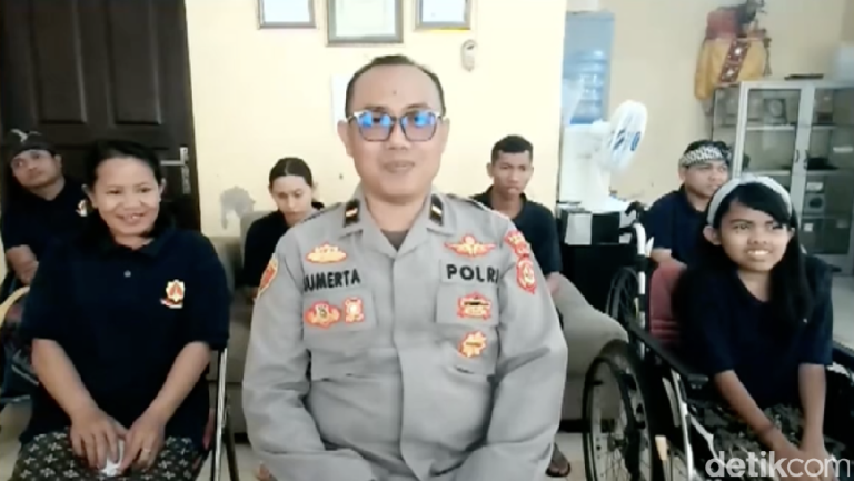 Polisi Gianyar Ayah Ratusan Disabilitas