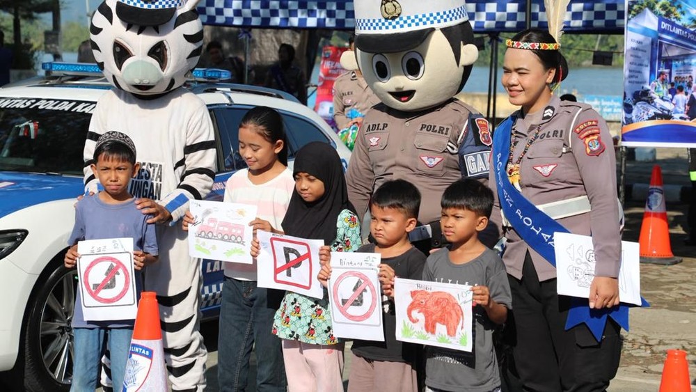 Polantas Kaltara Mendekat Warga Bulungan Terkejut