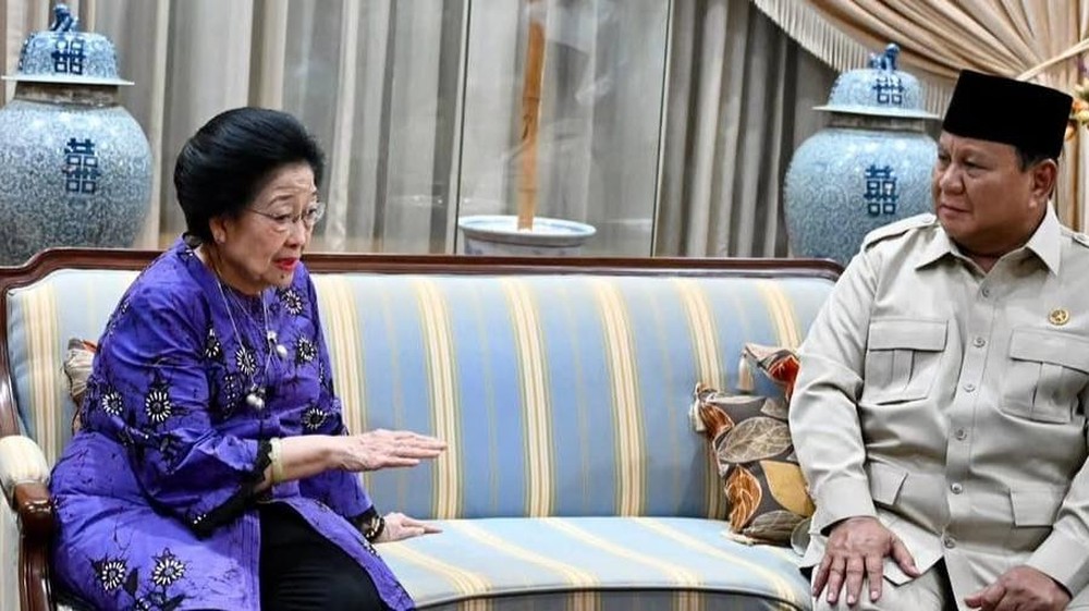 Prabowo Takziah ke Kediaman Megawati